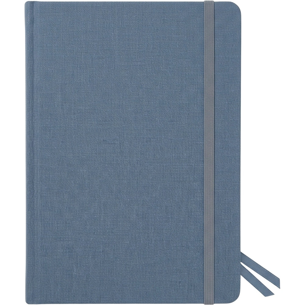 Hovs A5 Dot-Grid Linen Hardcover Journal 192 Pages Slate Blue - Product view