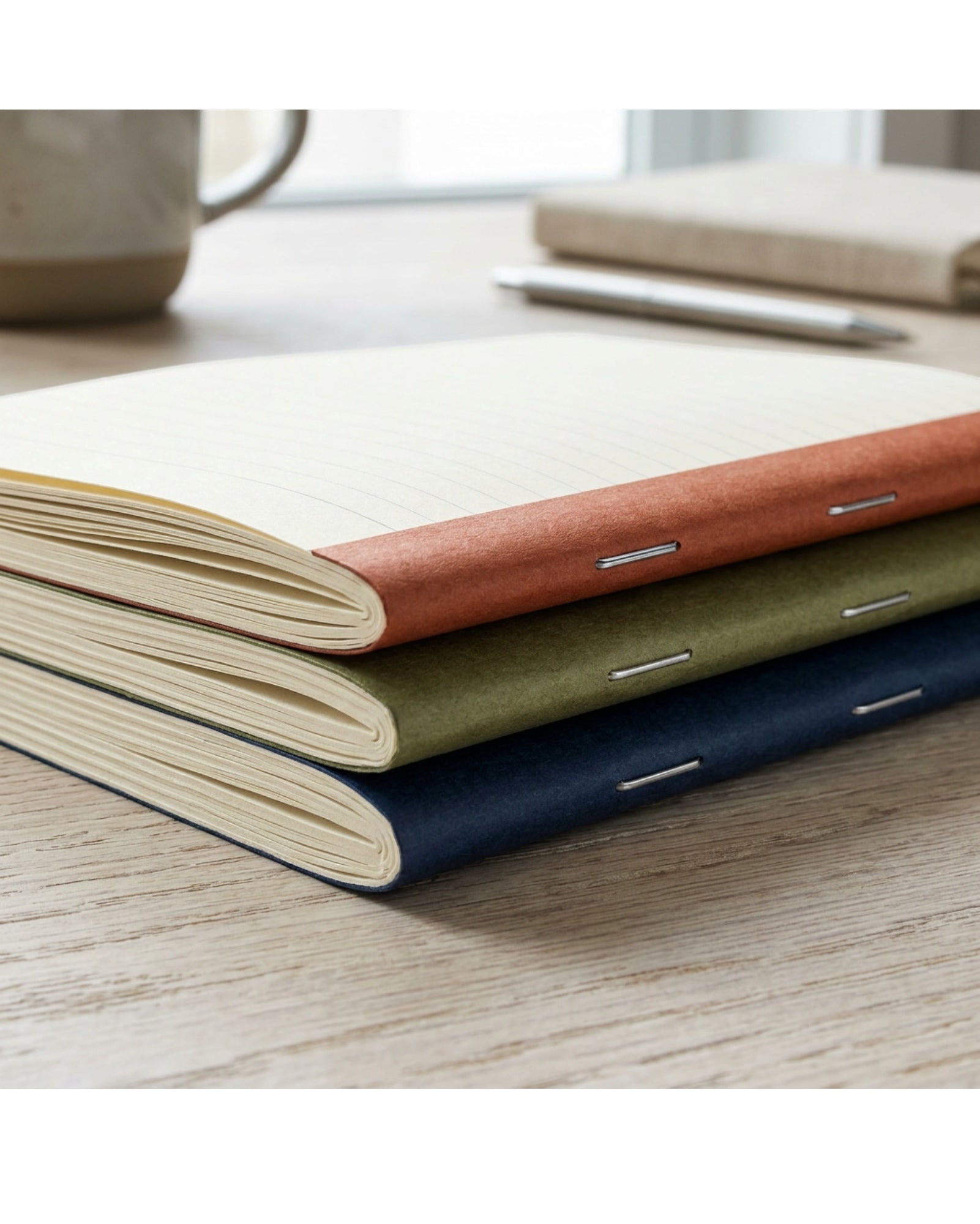 Hovs Pocket Ruled Paper Notebooks 64 Pages Set of 3 - Detail view